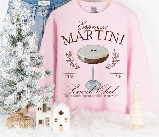 Martini Club Sweatshirt Pink