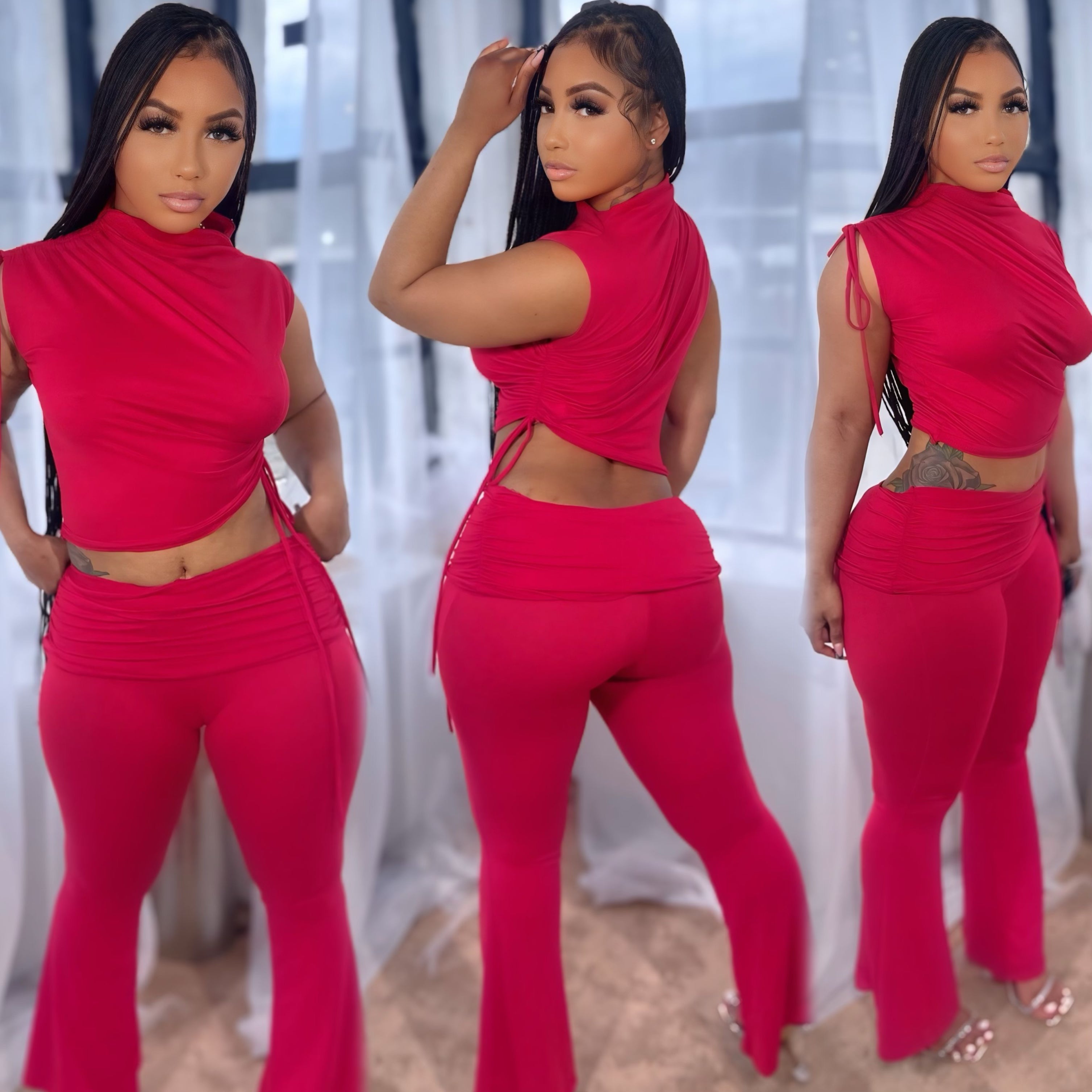 Double Wrap Set Red