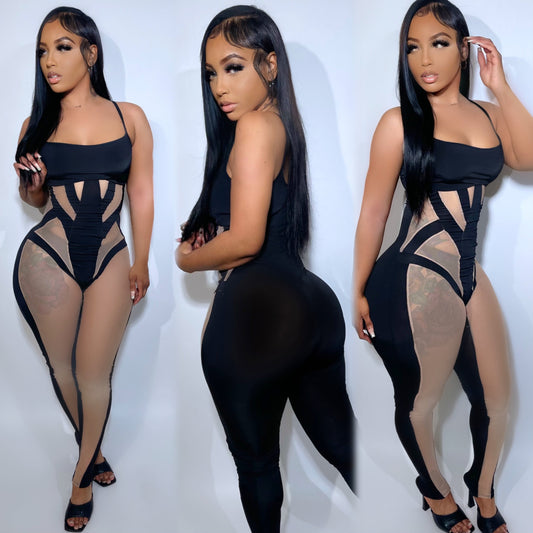 Siri Mesh Jumpsuit