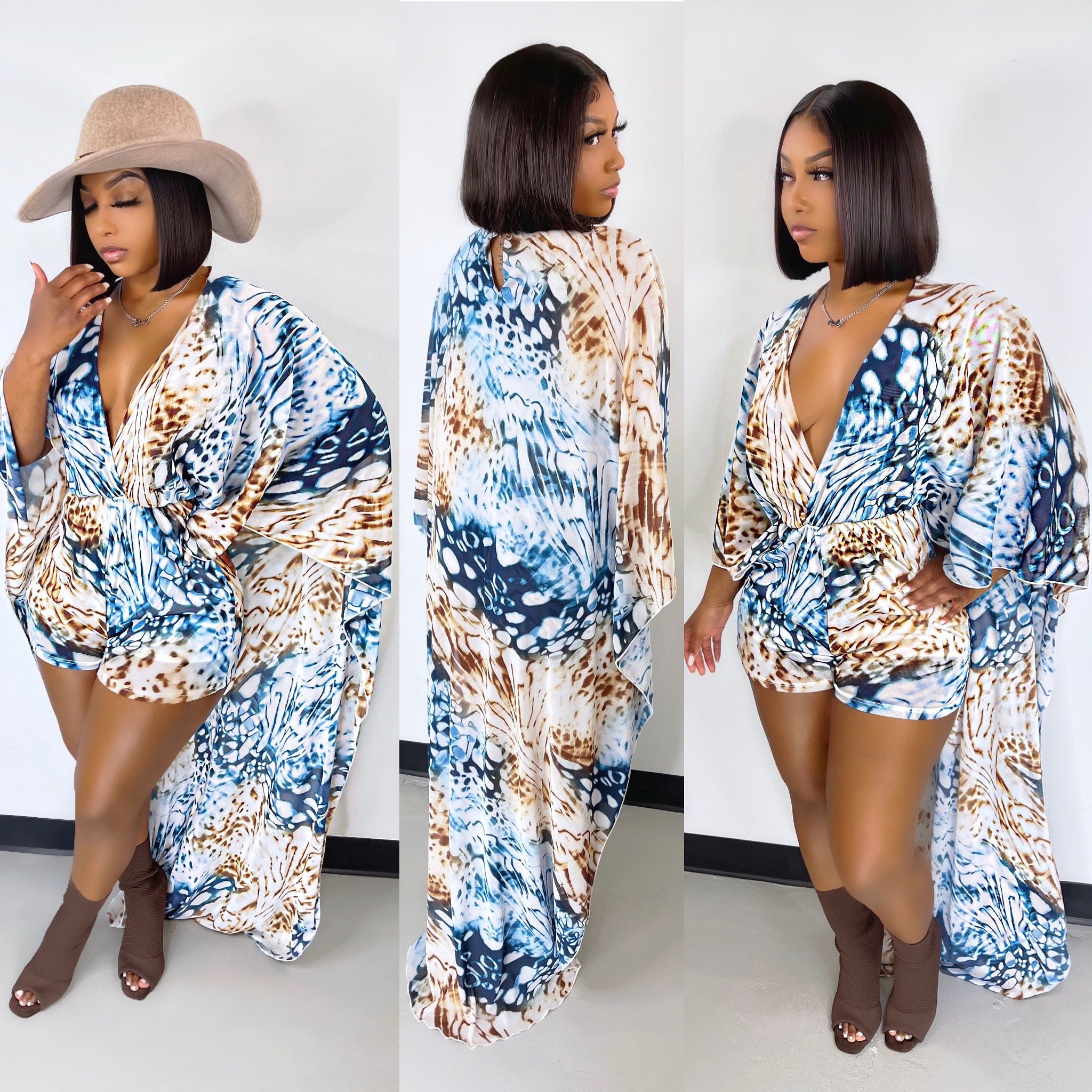 Draped Resort Romper