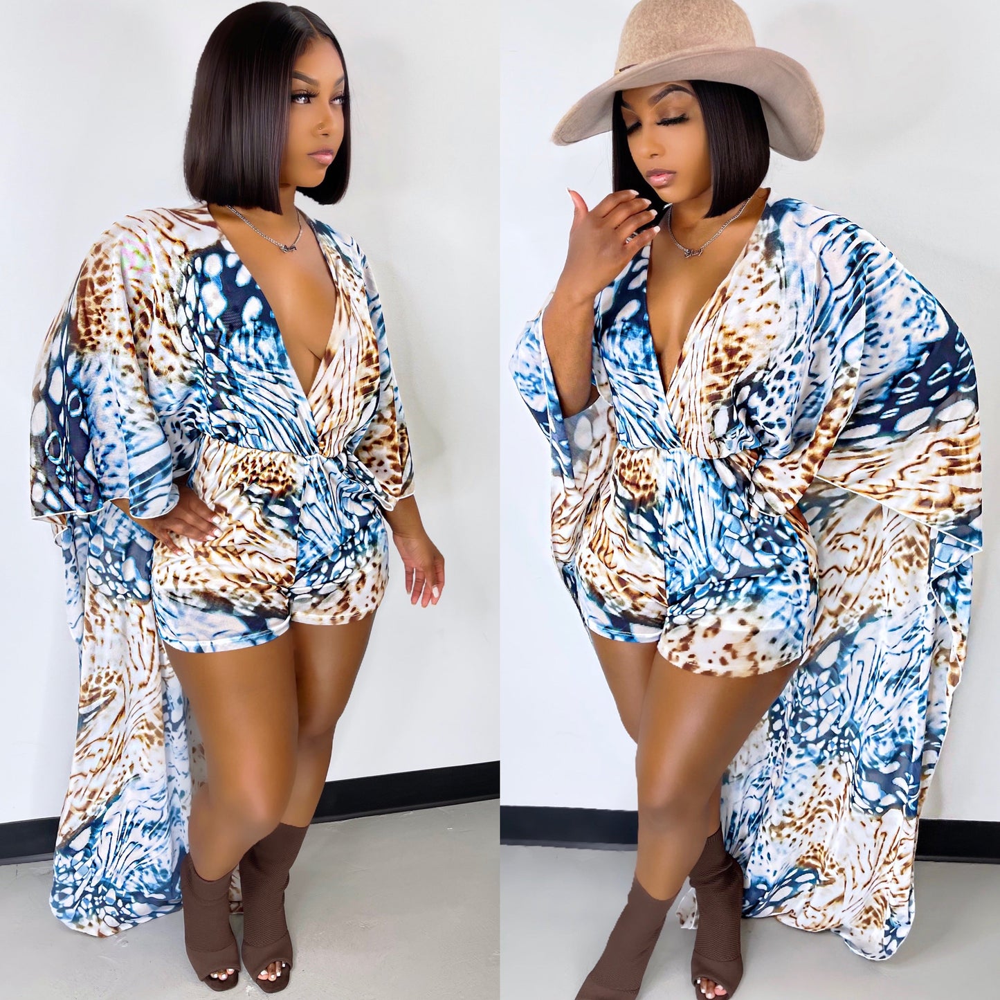 Draped Resort Romper