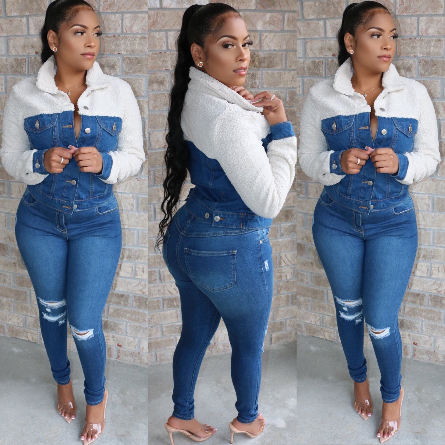 Teddy Denim Jacket
