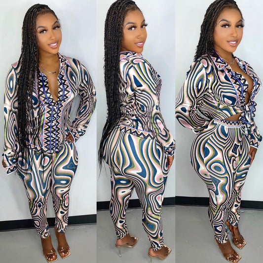 Zari  Satin Set
