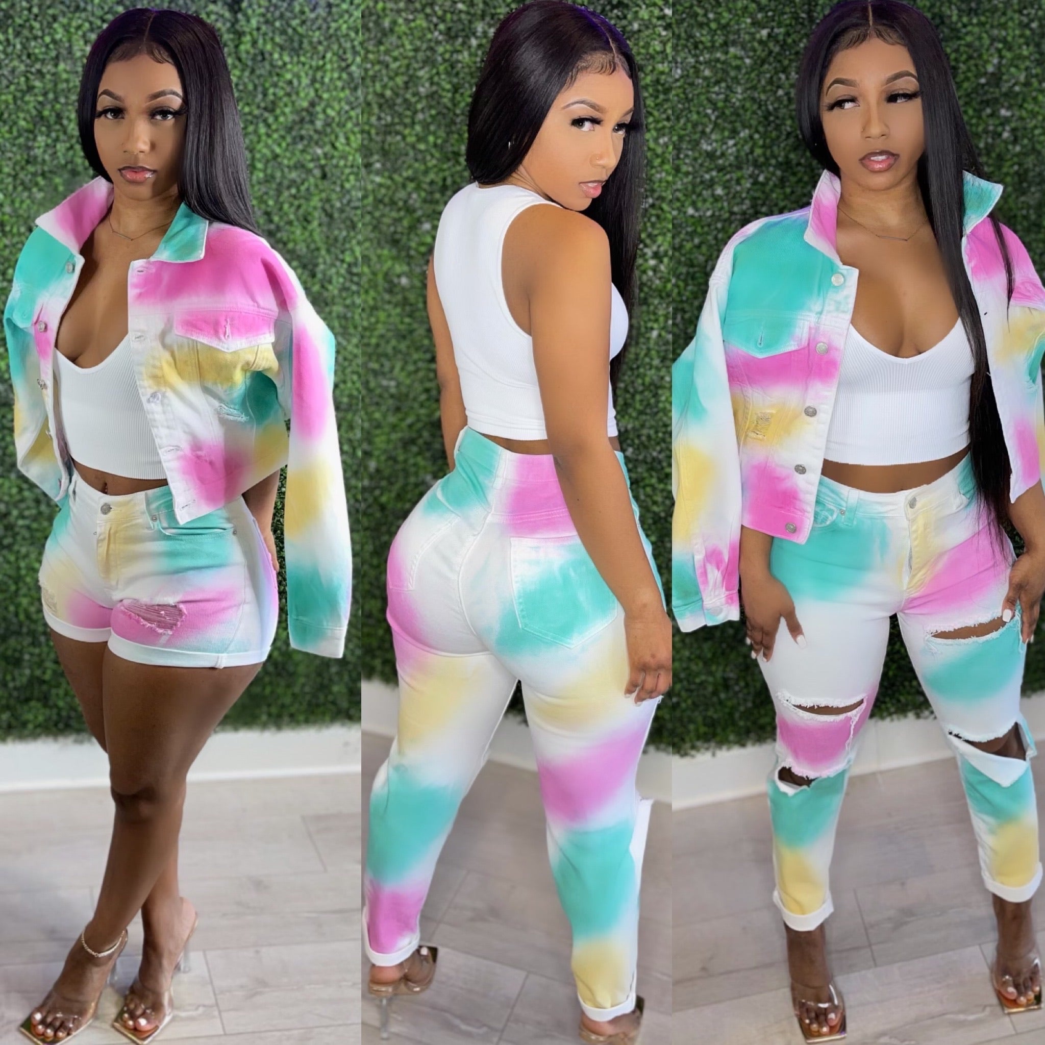Graffiti Candy Denim Jacket