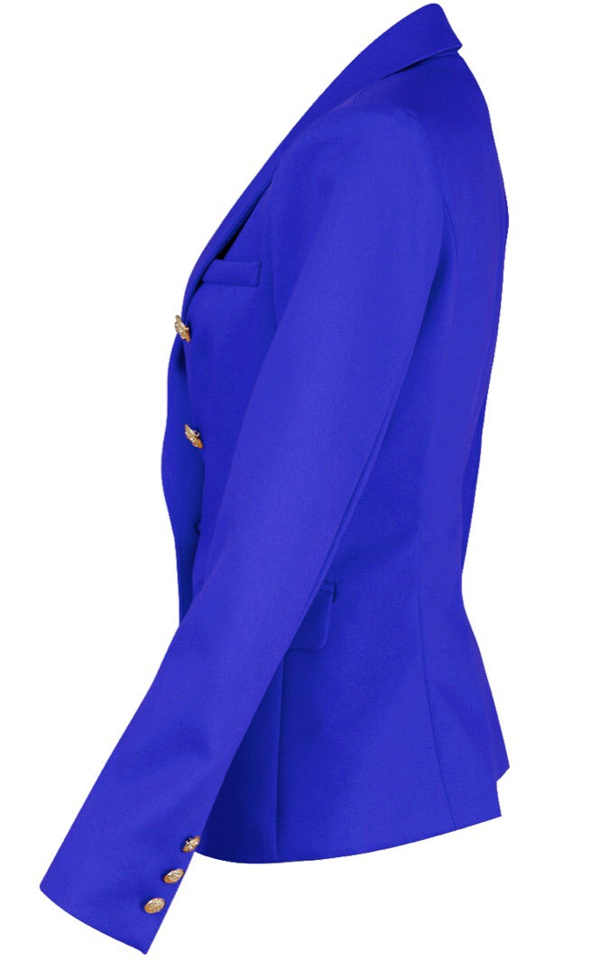 Milan Double Breast Blazer Royal