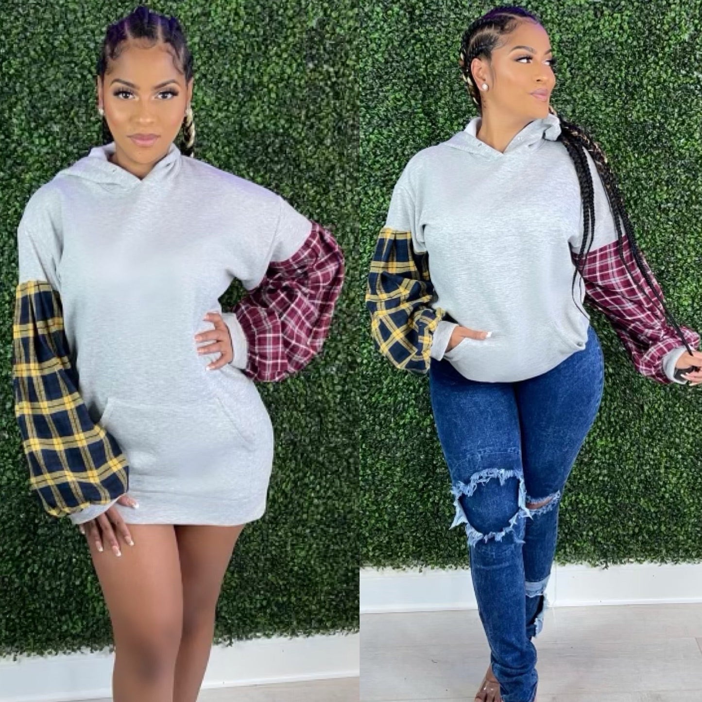 Plush Patchwork Hoodie