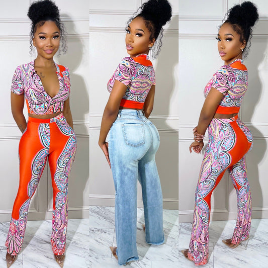 Paisley Palazzo Set