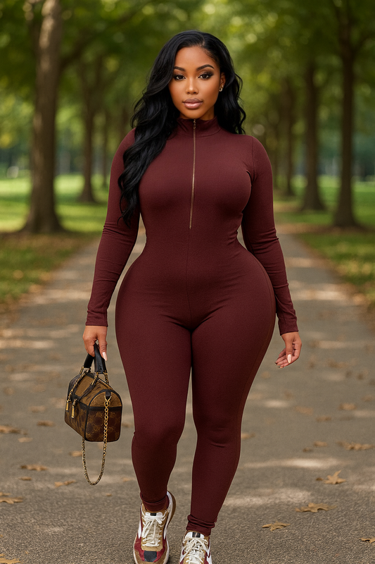 Essential Jumpsuit Chocolate
