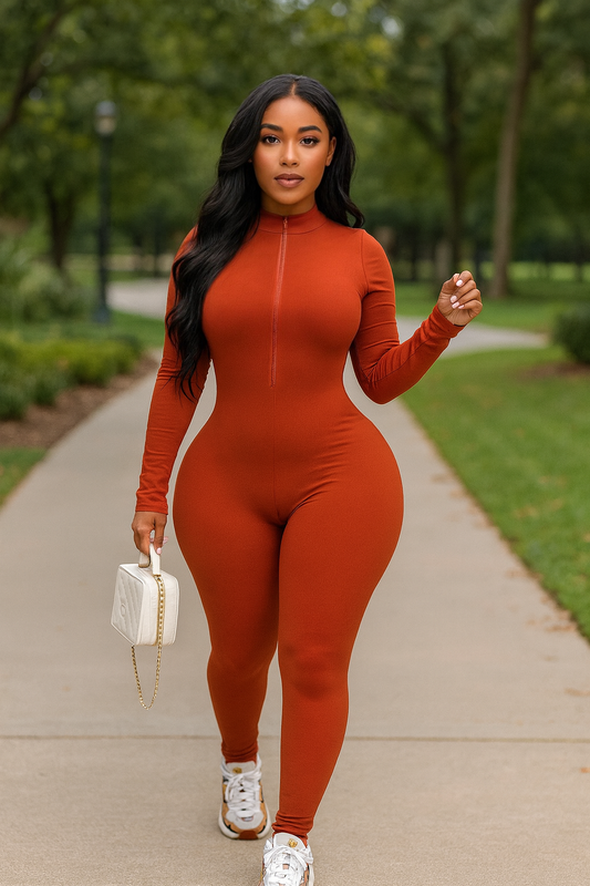 Essential Jumpsuit Rust