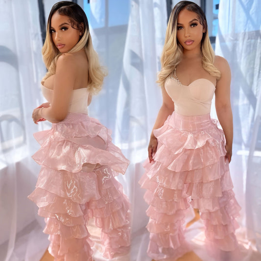 Pretty Ruffle Pants Pink