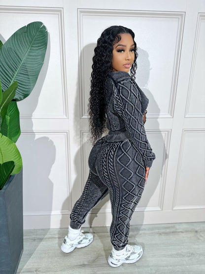 Aspen Knit Set Black