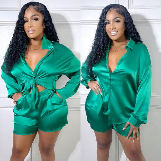 Osha Satin Rich Green