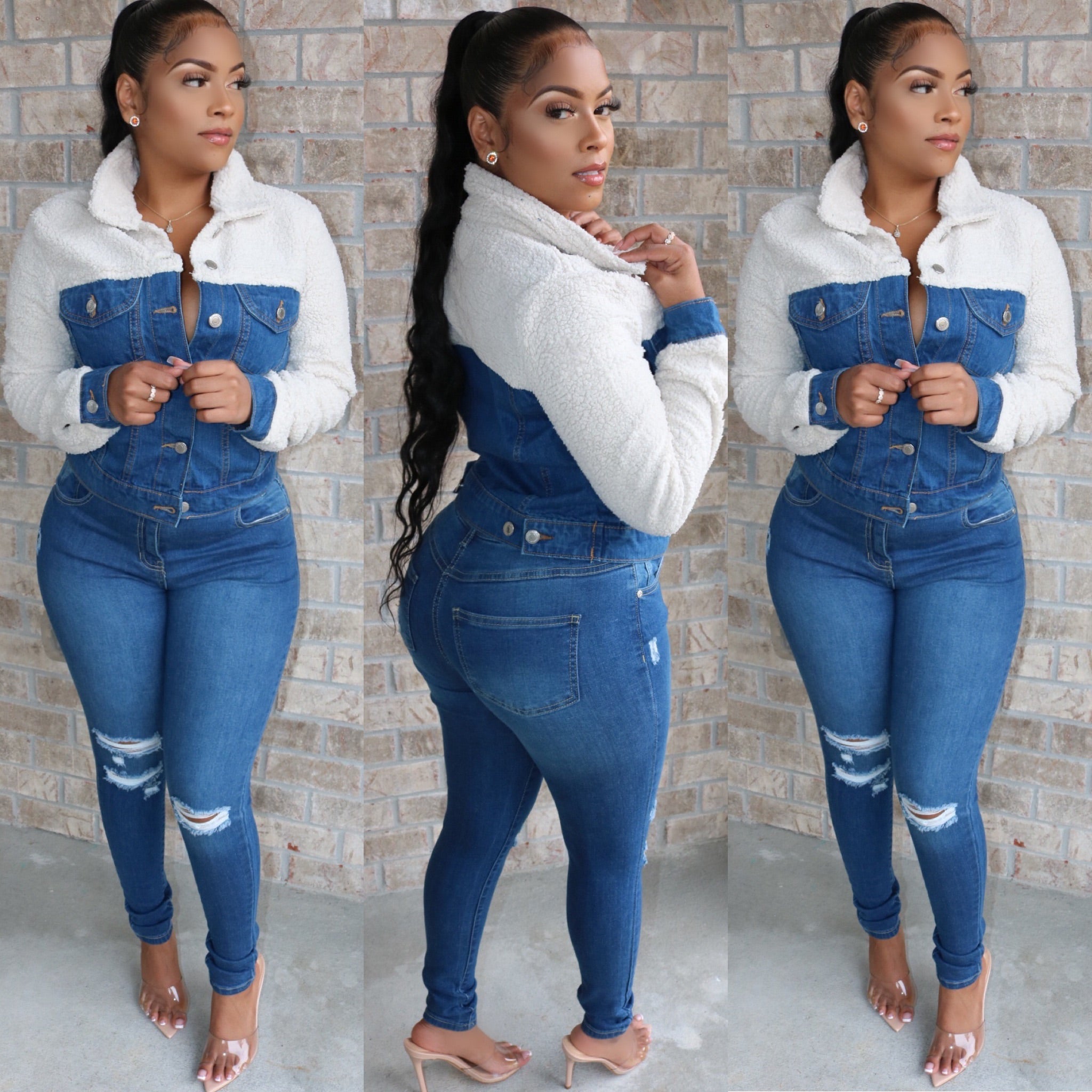 Teddy Denim Jacket