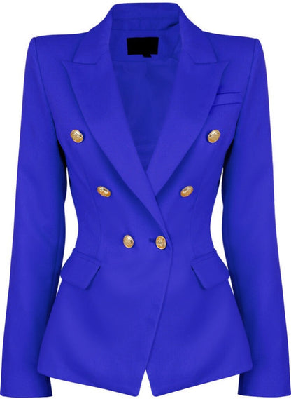 Milan Double Breast Blazer Royal