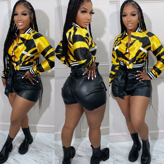 Dolcie Bomber Jacket Yellow